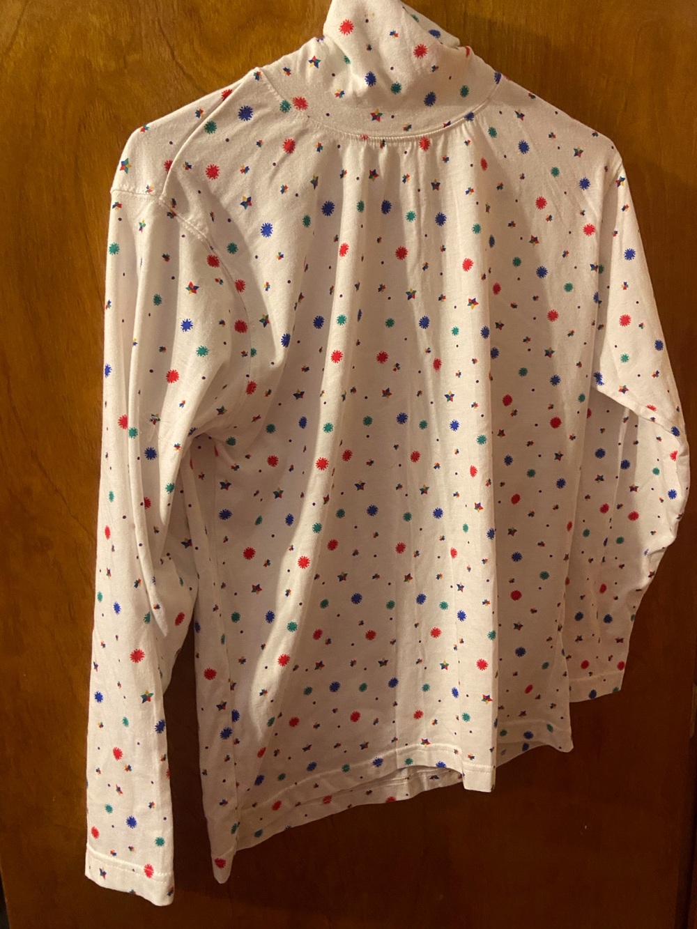 Vintage Work in Progress Stars Turtleneck Top Size Medium